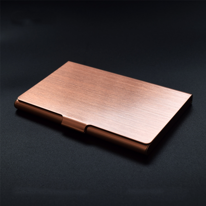 Metal titanium business card holder