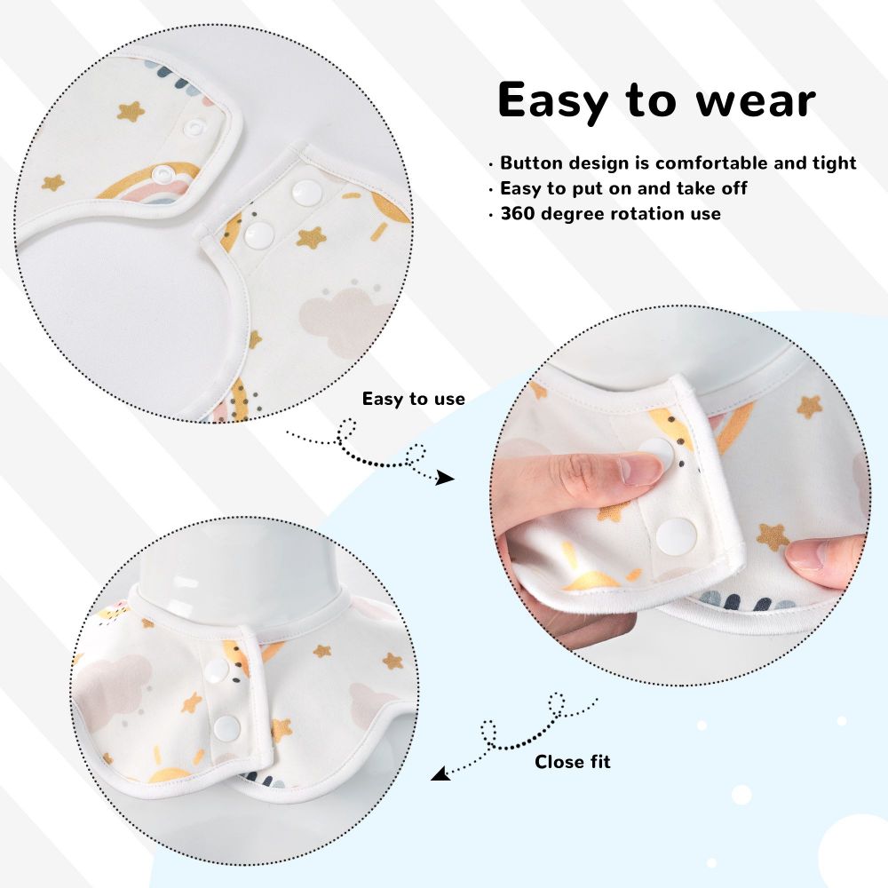 Skin-friendly And Comfortable Baby Cotton Petal Bib