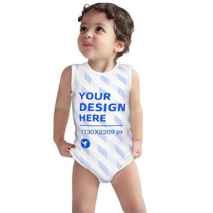 Soft And Skin-friendly Baby Cotton Sleeveless Romper