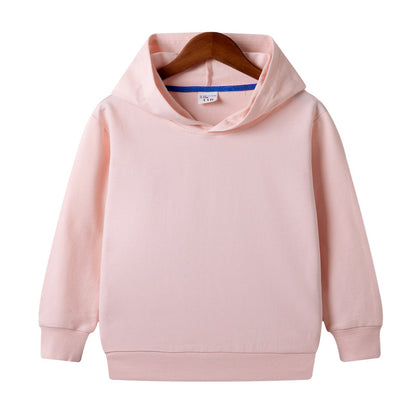 Customized Pure Cotton Hooded Blank Sweater For Middle And Small Children