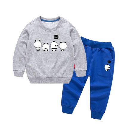 Cotton Men's And Women's Baby Comfortable Long-sleeved Trousers