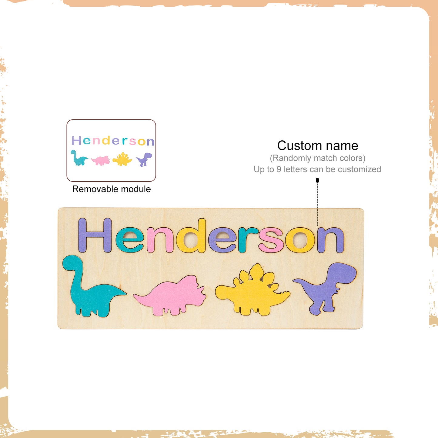 Personalized Baby Name Wooden Puzzle Toy