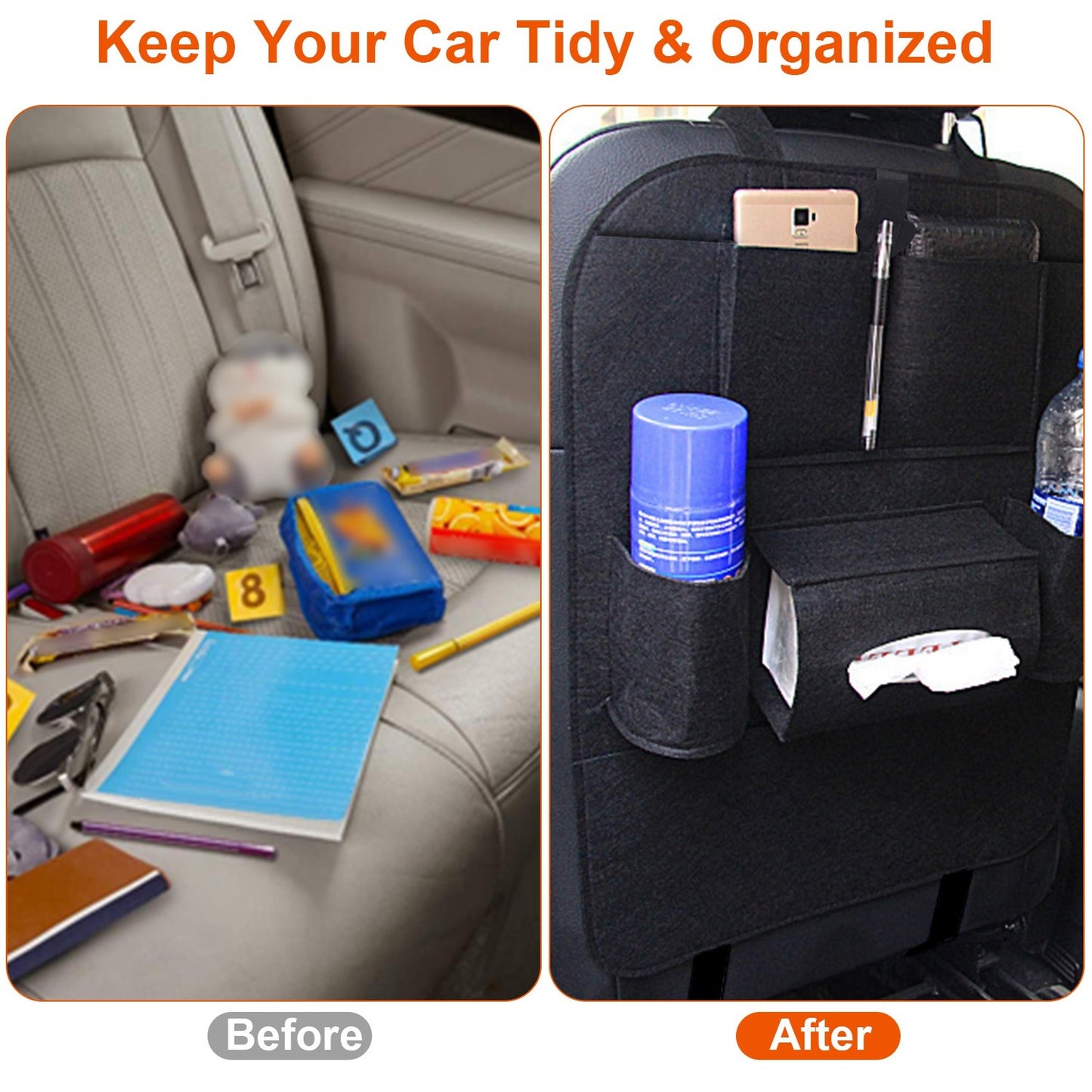 Car Backseat Organizer 2Pcs