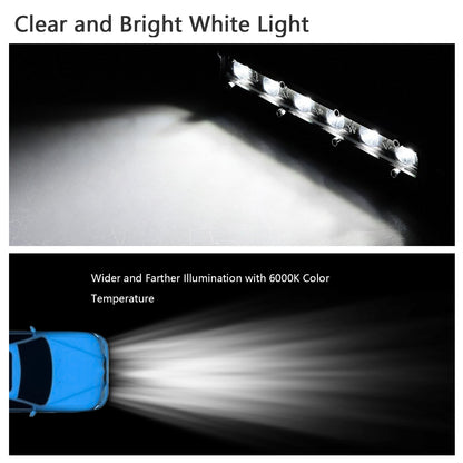 7" LED Light Bar Single Row