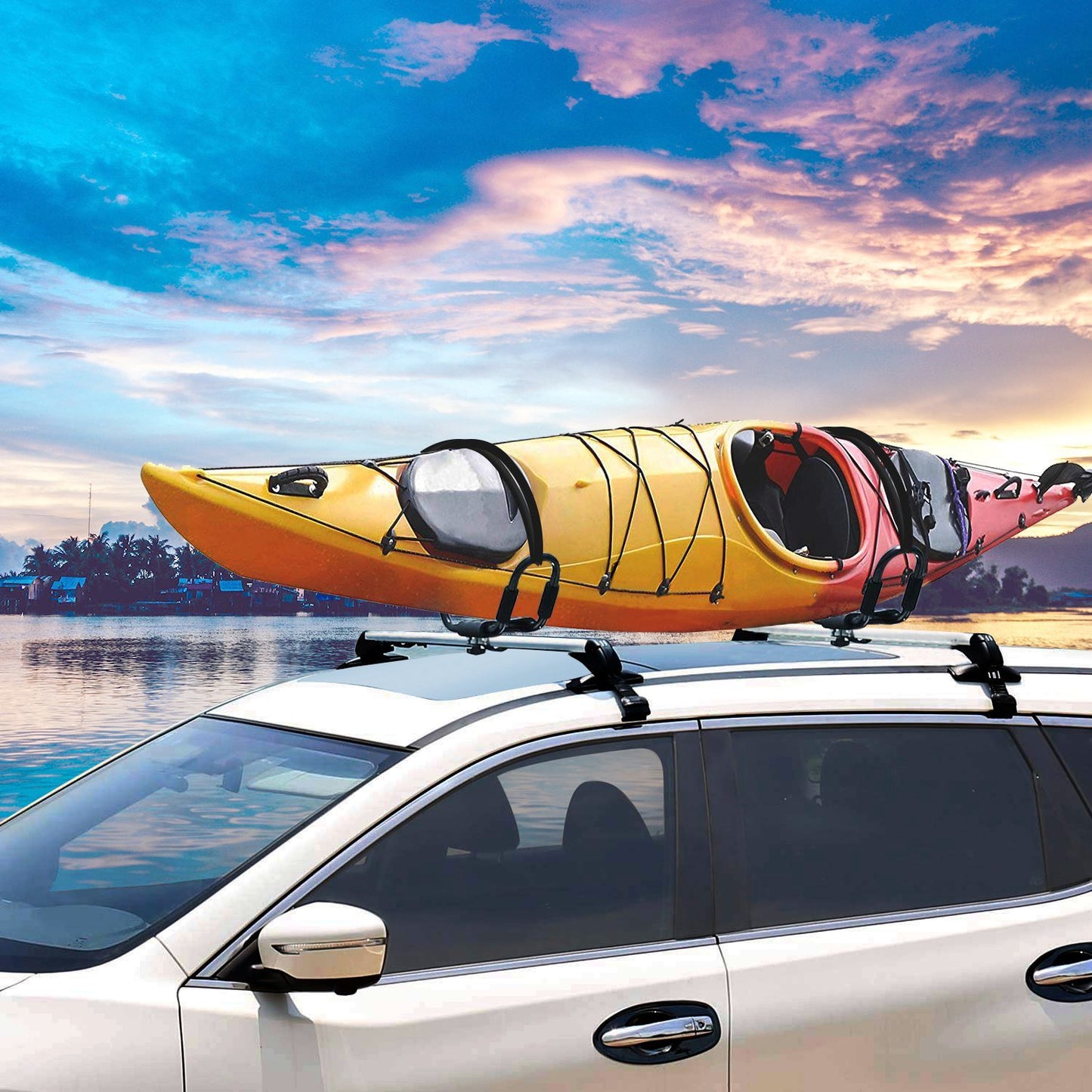 1 Pair Universal J-Bar Kayak Carrier