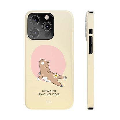 Upward Facing Dog Yoga Theme Slim Case for iPhone