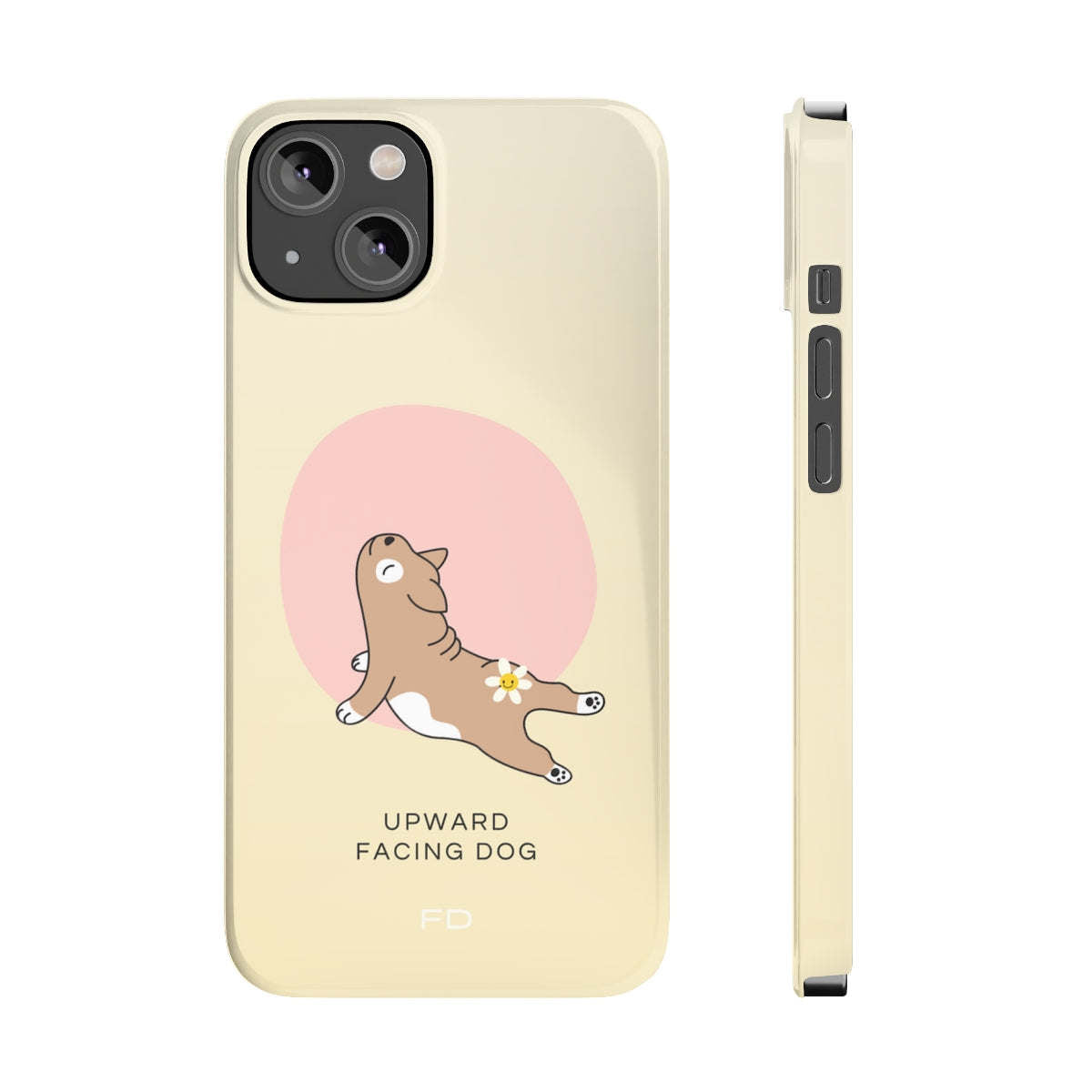 Upward Facing Dog Yoga Theme Slim Case for iPhone