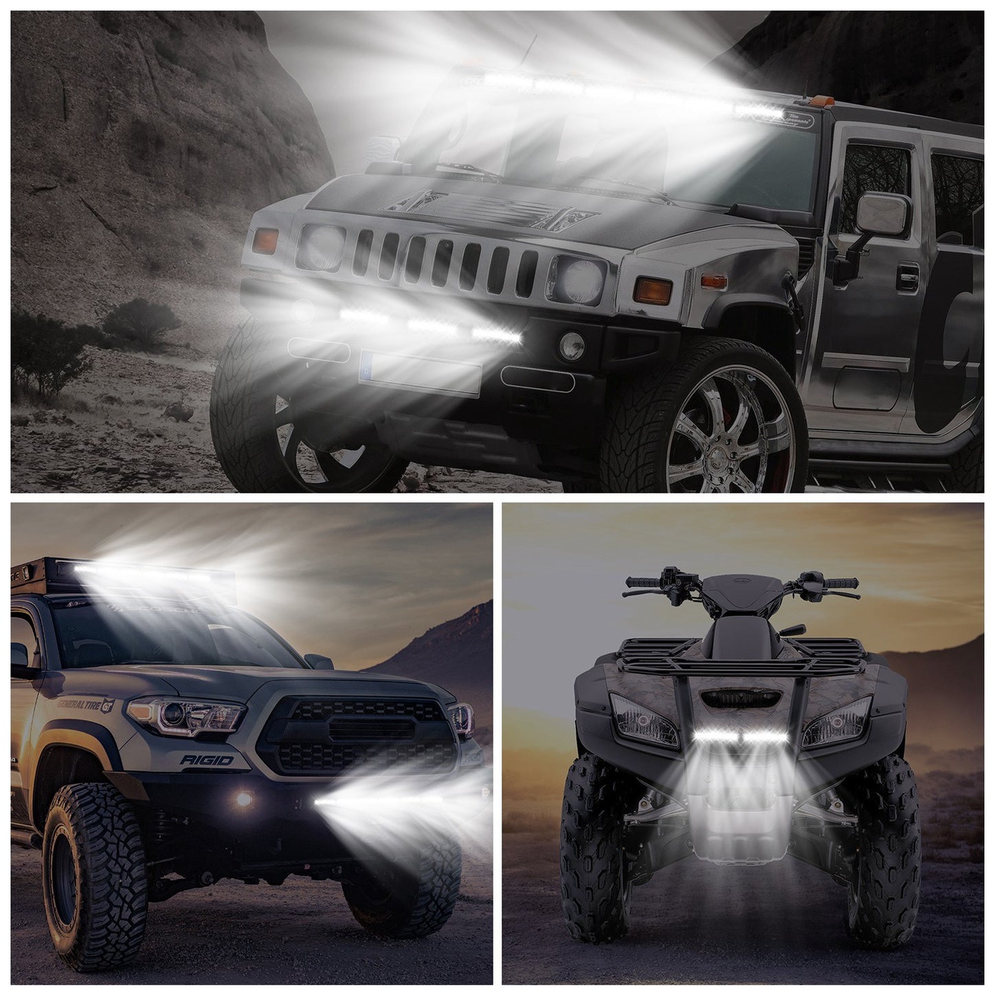 7" LED Light Bar Single Row