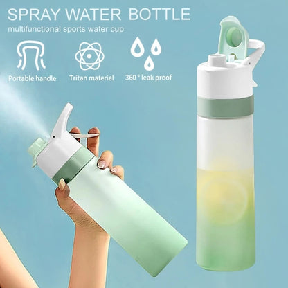 Spray Water Bottle For Outdoor Sport Fitness Water Cup Large Capacity Spray Bottle BPA Free Drinkware Travel Bottles Kitchen Gadgets Eco-Friendly Large CapacitySpray Water Bottle