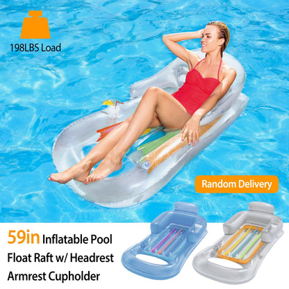 59in Inflatable Pool Float Raft