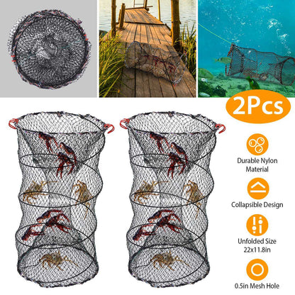 Crab Trap Bait Nets 2Pcs