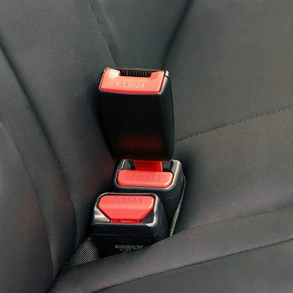 Universal Car Seat Belt Buckle Extension Extender Clip Auto Alarm Stopper Seat Adapter 2pcs