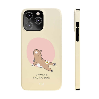 Upward Facing Dog Yoga Theme Slim Case for iPhone