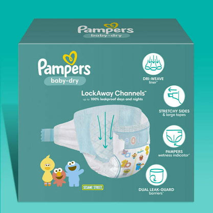 Pampers Baby-Dry Diapers Size 6, 21 Count