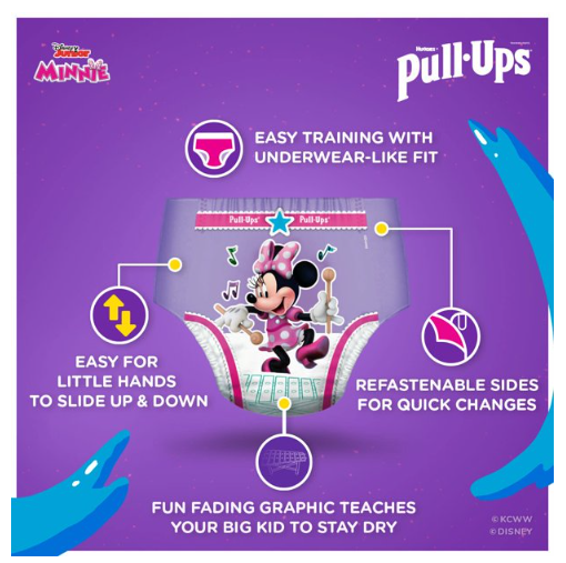 Pull-Ups Girls' Potty Training Pants Size 6;  4T-5T;  17 Ct