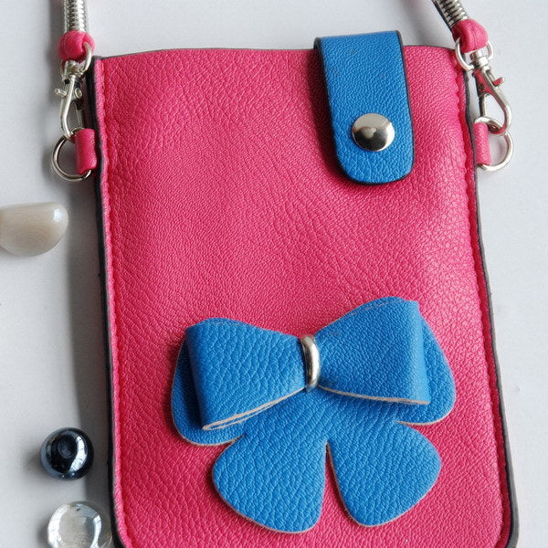 [Cherry's Secret] Colorful Leatherette Mobile Phone Pouch Cell Phone Case Clutch Pouch