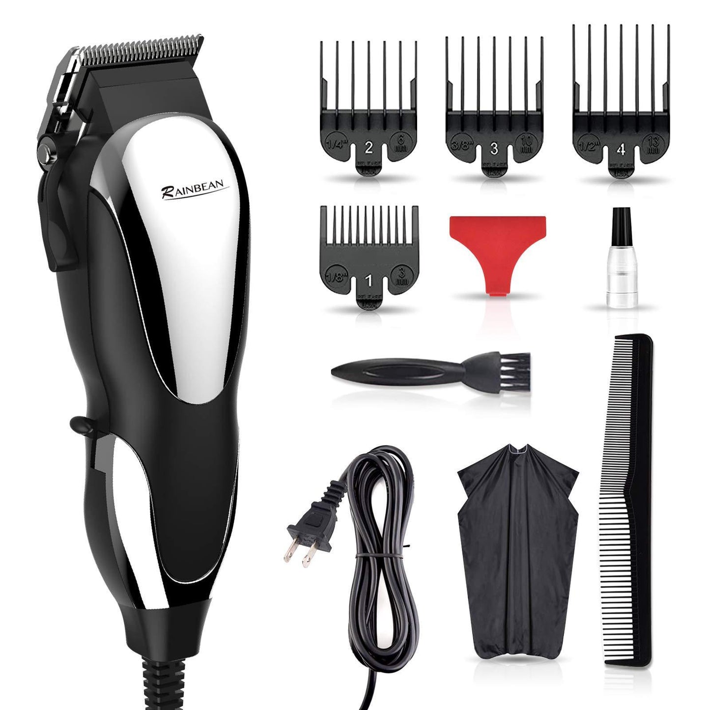 Professional Hair Clippers; Corded Hair Clippers for Men Kids; Strong Motor baber Salon Complete Hair and Beard; Clipping and Trimming Kit