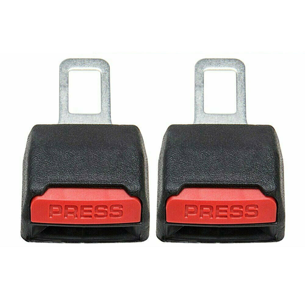 Universal Car Seat Belt Buckle Extension Extender Clip Auto Alarm Stopper Seat Adapter 2pcs