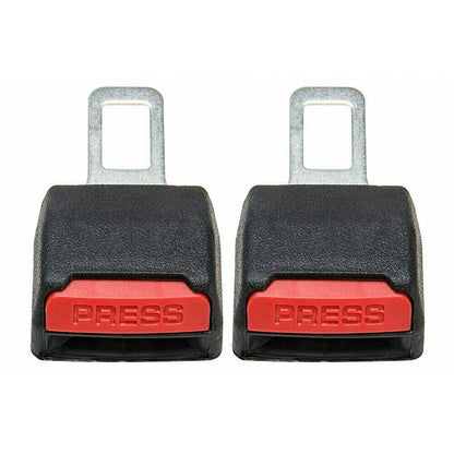 Universal Car Seat Belt Buckle Extension Extender Clip Auto Alarm Stopper Seat Adapter 2pcs