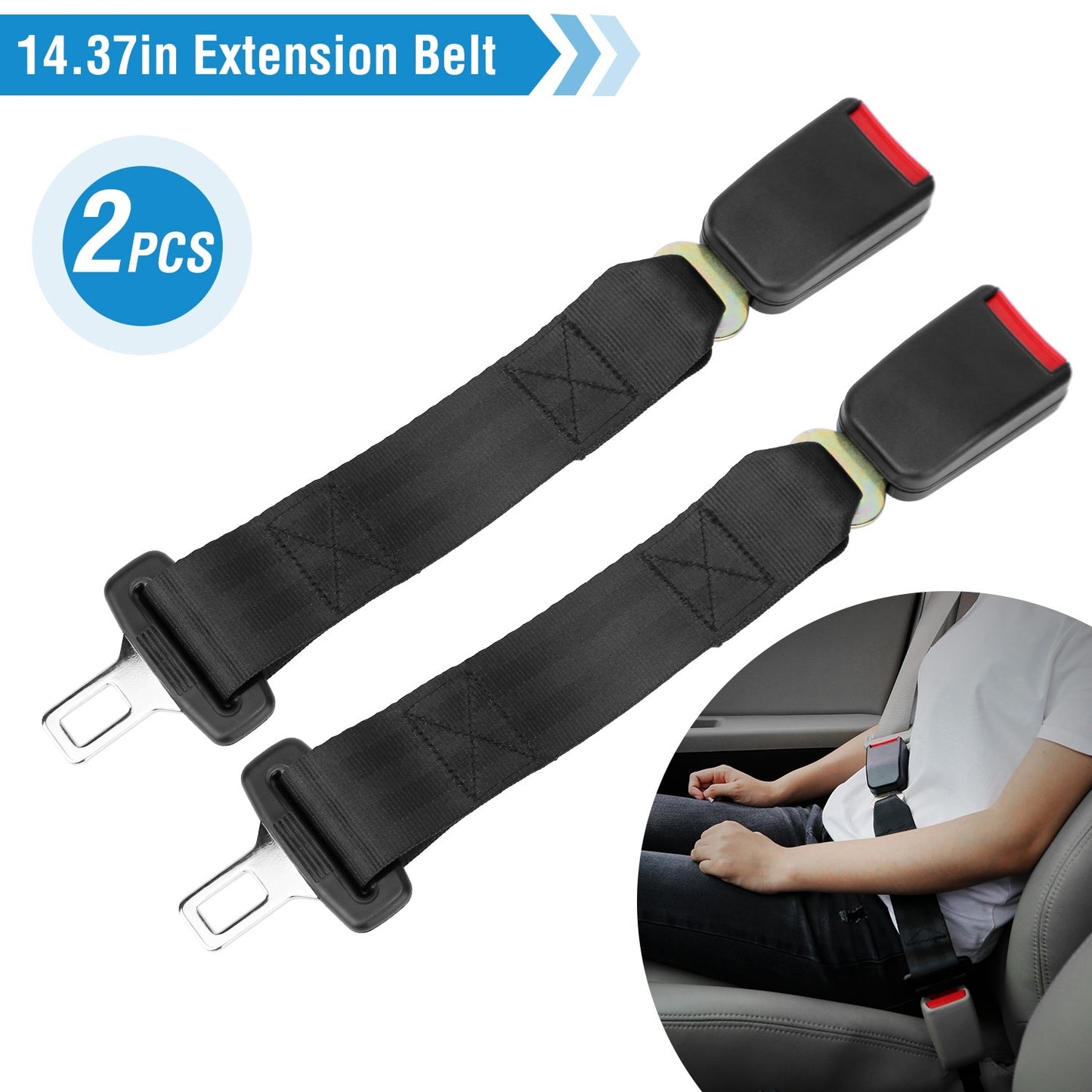 Car Seat Belt Extender 2Pcs