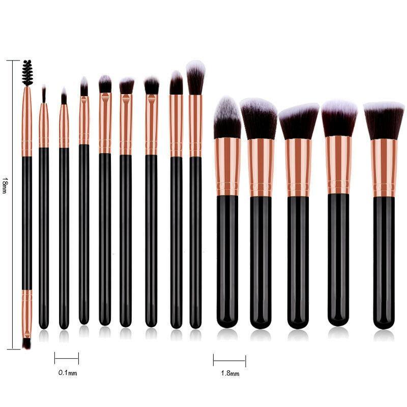 14Pcs Makeup Brushes