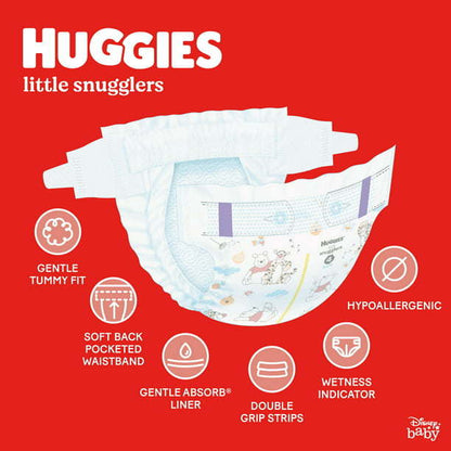 Huggies Little Snugglers Baby Diapers;  Size 3;  Count 76