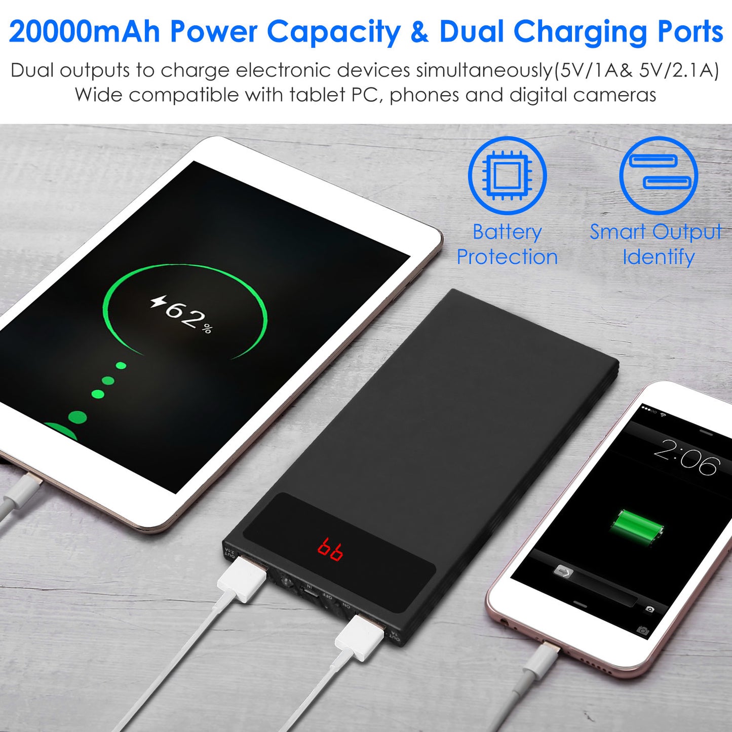 20000mAh Power Bank Ultra Thin