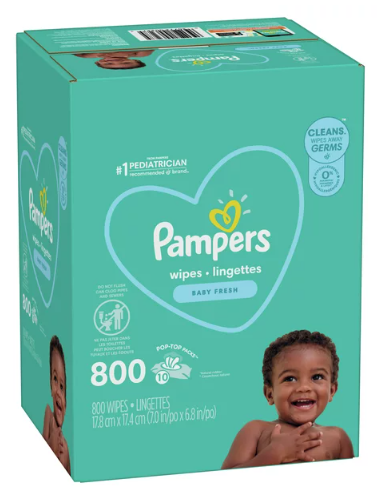 Pampers Baby Wipes Baby Fresh;  800 Count