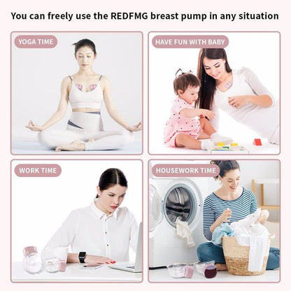 Hands Free Breast Pump, Wearable Breast Pumps With 4 Modes&12 Levels, Smart Display& Memory Function, Rechargable Electric Breast Pumps for Breastfeeding