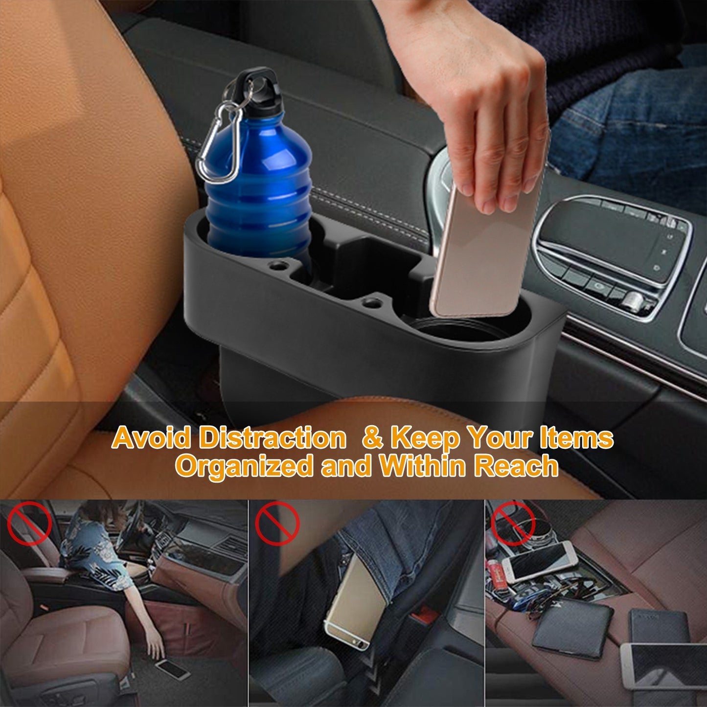 Car Seam Cup Holder Seat Gap