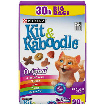 Purina Kit & Kaboodle Origina Dry Cat Food 30 lb Bag