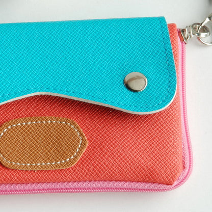 [Sun and Sky] Colorful Leatherette Mobile Phone Pouch Cell Phone Case Clutch Pouch