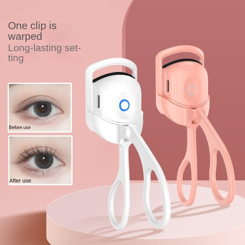 Eyelash Curler Portable Electric Heated Comb Eye Lash Long Lasting Eyelashes Curls Thermal Eyelash Curler Makeup Tools Heated Eyelash Curlers; Rechargeable Electric Eyelash Curler