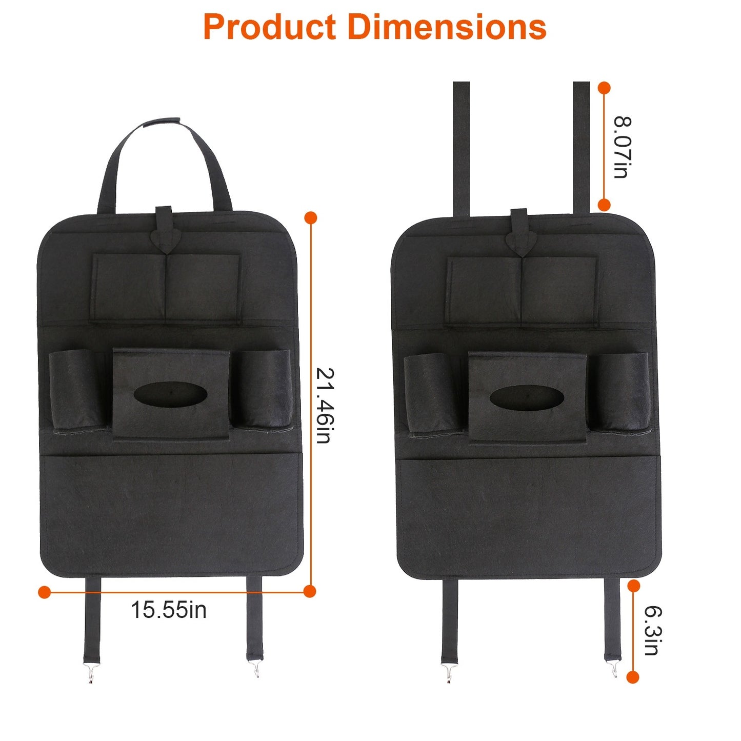 Car Backseat Organizer 2Pcs