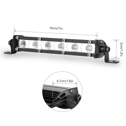 7" LED Light Bar Single Row