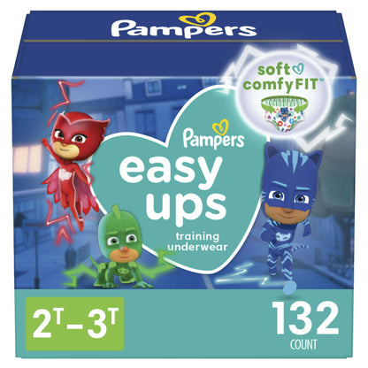 Pampers Easy Ups Training Underwear Boys, 2T-3T, 132 Count