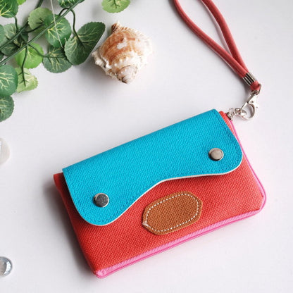 [Sun and Sky] Colorful Leatherette Mobile Phone Pouch Cell Phone Case Clutch Pouch