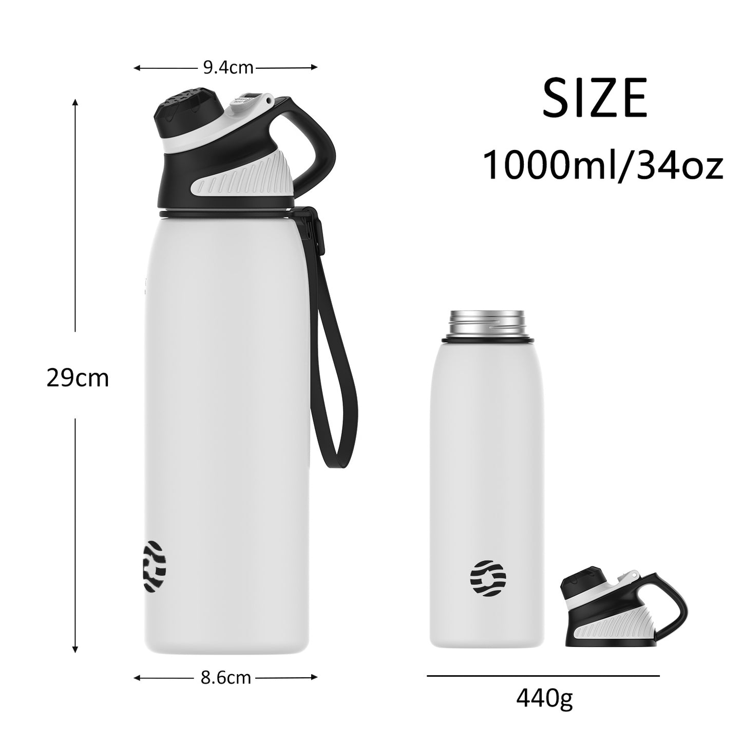 Leakproof Free Drinking Water Bottle with Spout Lid