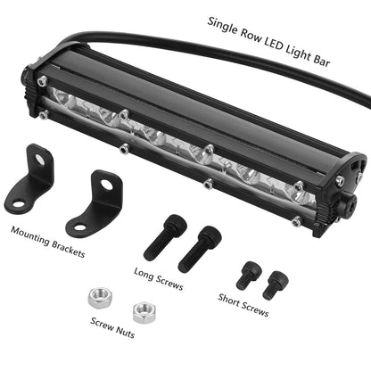 7" LED Light Bar Single Row